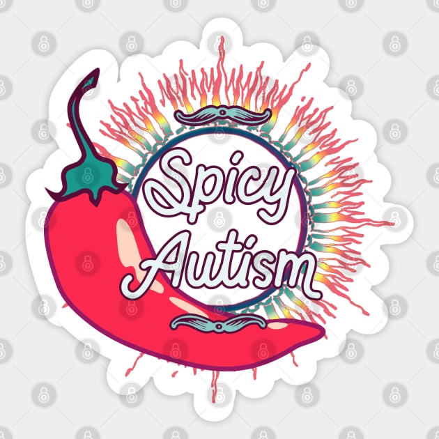 Spicy Autism Sticker by LondonAutisticsStandingTogether